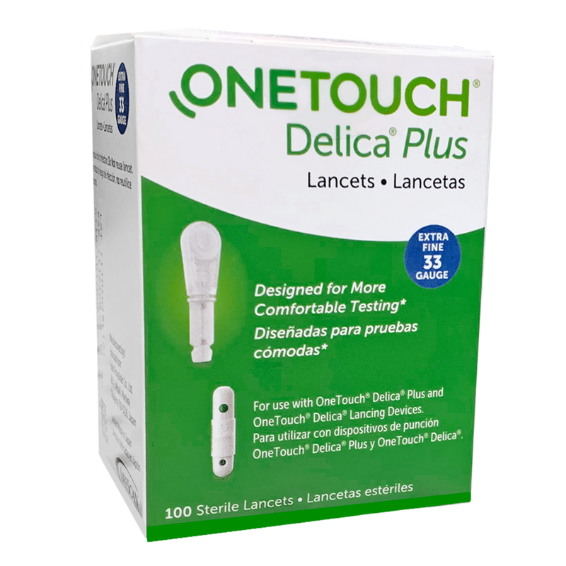 Onetouch Delica Plus Lancets, Fine, 30 Gauge - 100 lancets